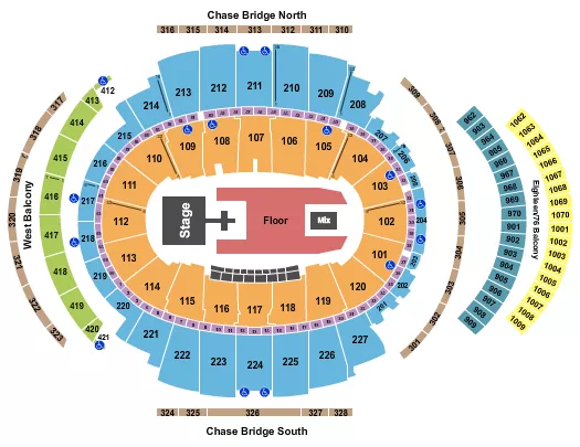 Madison Square Garden Seat Map - Concerts