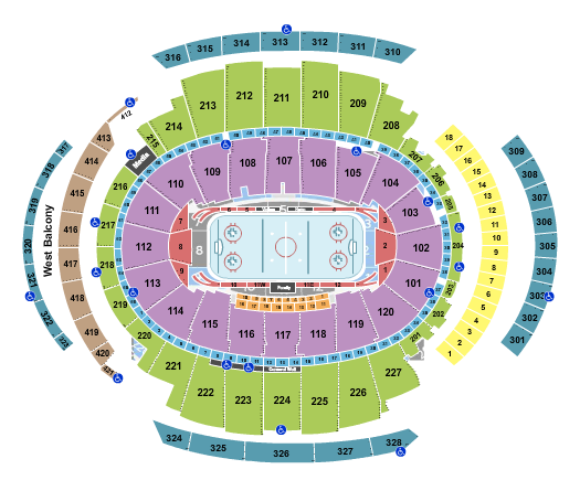 Madison Square Garden Seat Map - Sports Events